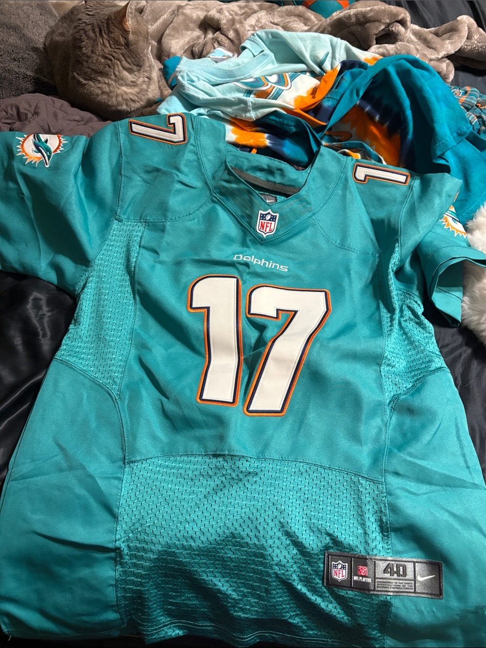 NFL Miami Dolphins Teal #17 Football Jersey